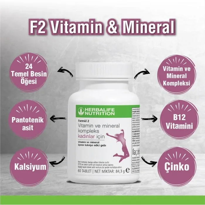 Formül 2 Vitamin ve Mineral Kompleks Kadınlar İçin, görsel 2